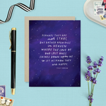 Sympathy greeting card with an Inuit proverb