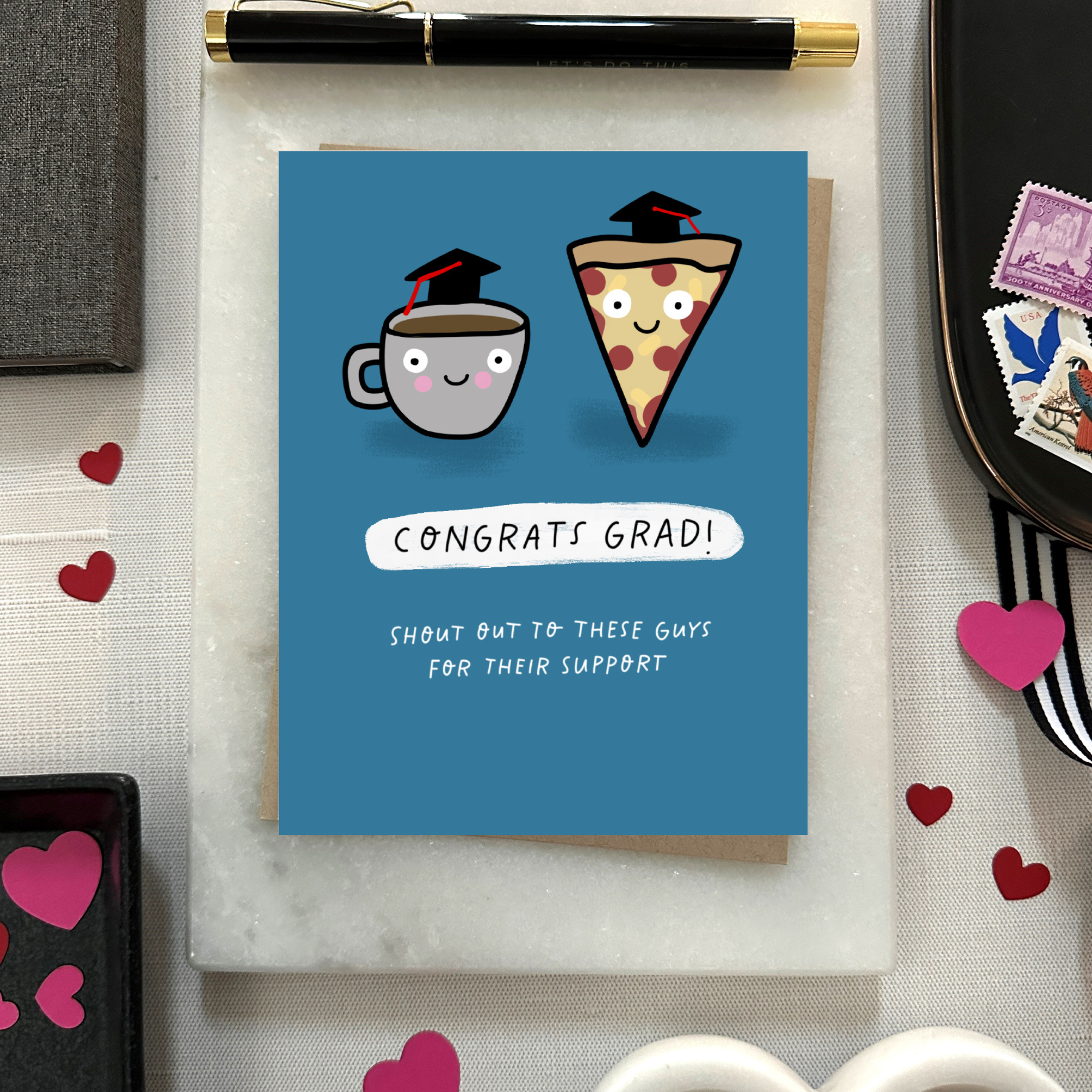 Coffee And Pizza Graduation Card Coffee And Pizza Graduation Card