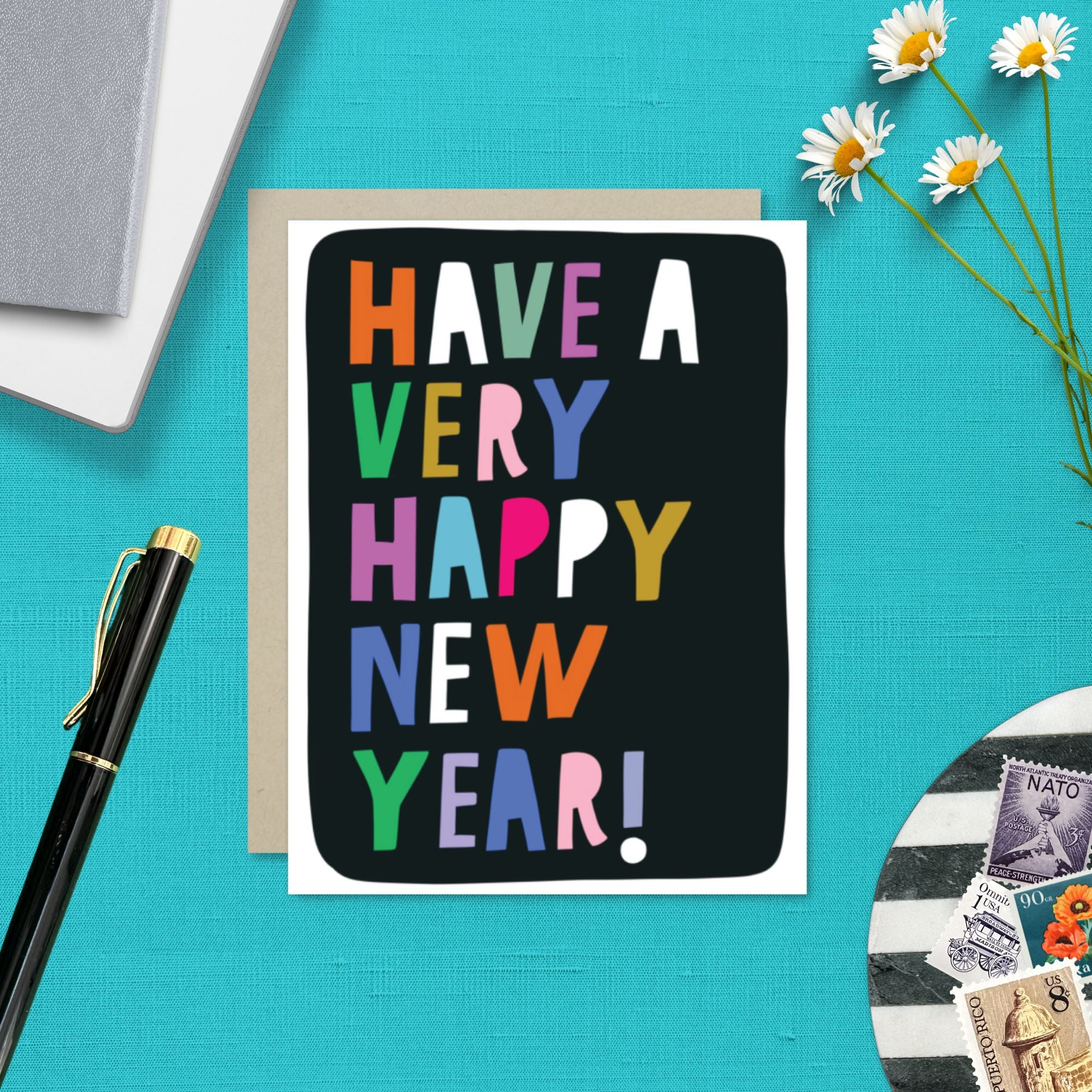 Very Happy New Year Greeting Card